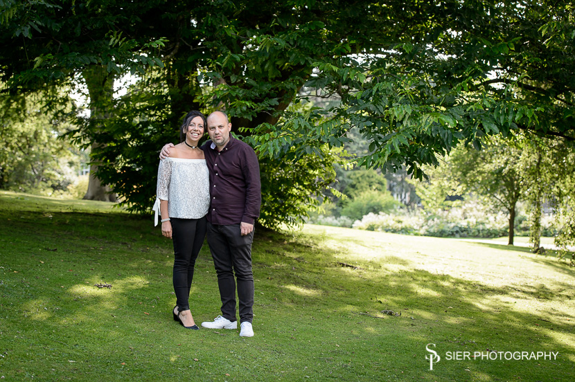 Engagement photography in the Sheffield Botanical Gardens