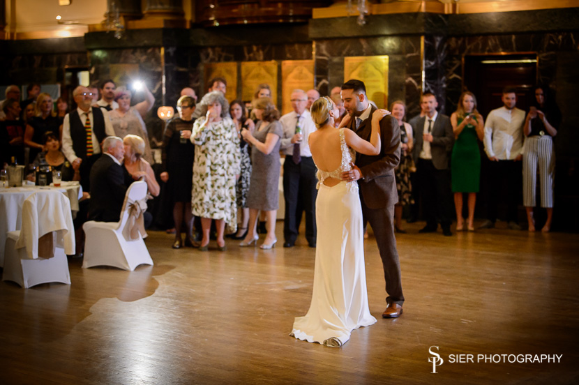 First dance inside the magnificent Cutlers Hall in Sheffield City Centre